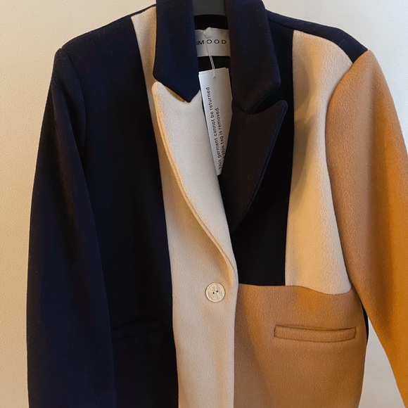 3mood Patched Blazer Coat Nwt 